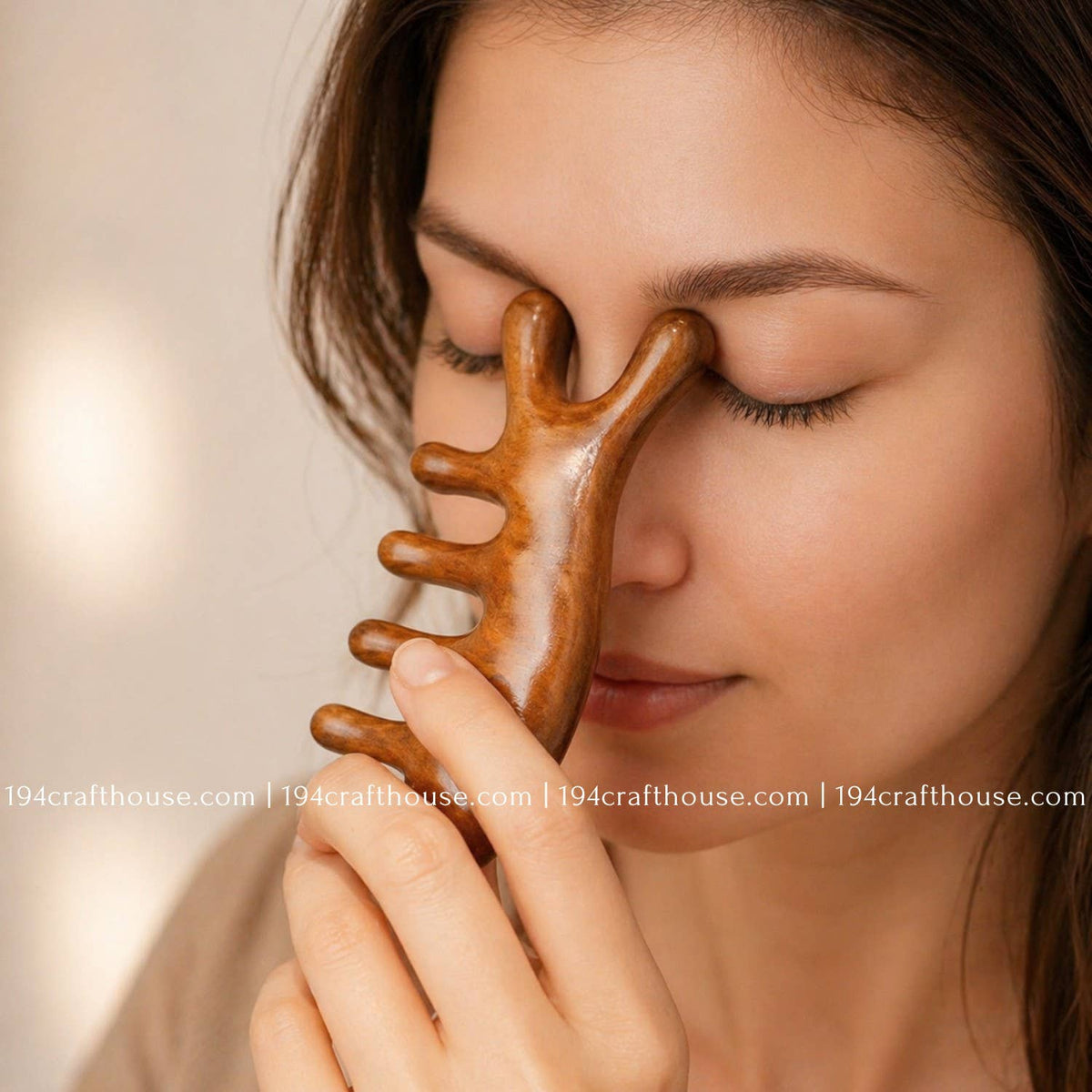 Natural Wooden Scalp Massage Comb  - Gifts For Mom