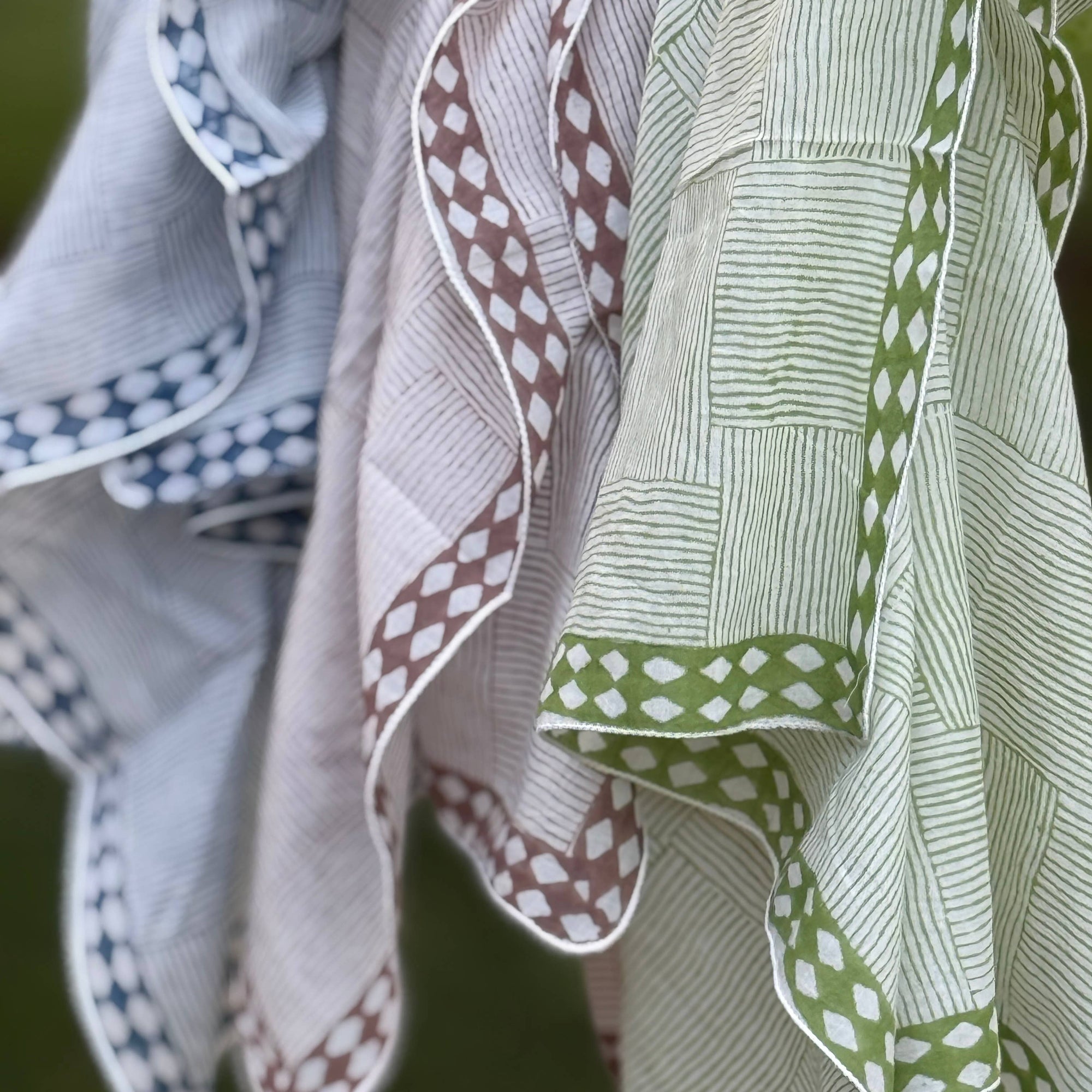 Bandana - Inky Doodle in Indigo Breeze
