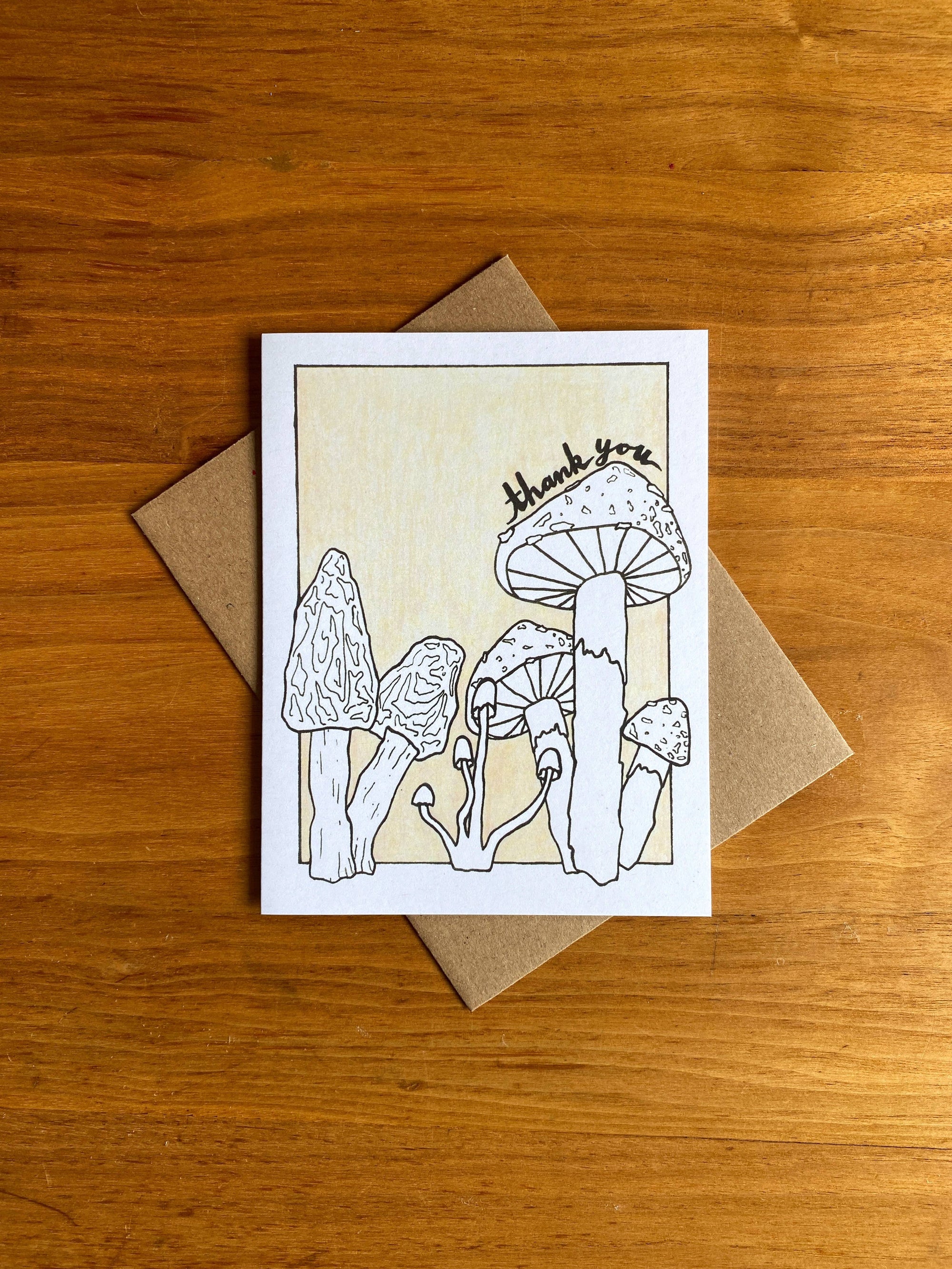 Mushroom Thank You Card
