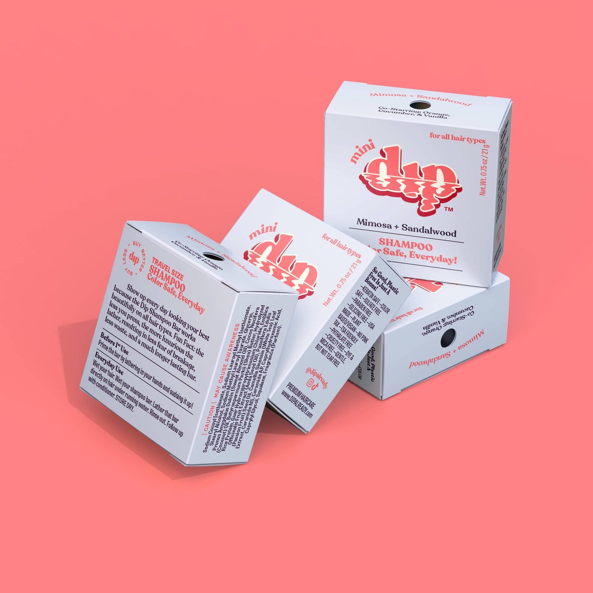 Mini Dip Color Safe Shampoo Bar for Every Day - Mimosa &amp; San