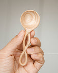 Twisted Handle Small Wooden Spices Spoons - Measuring Spoons