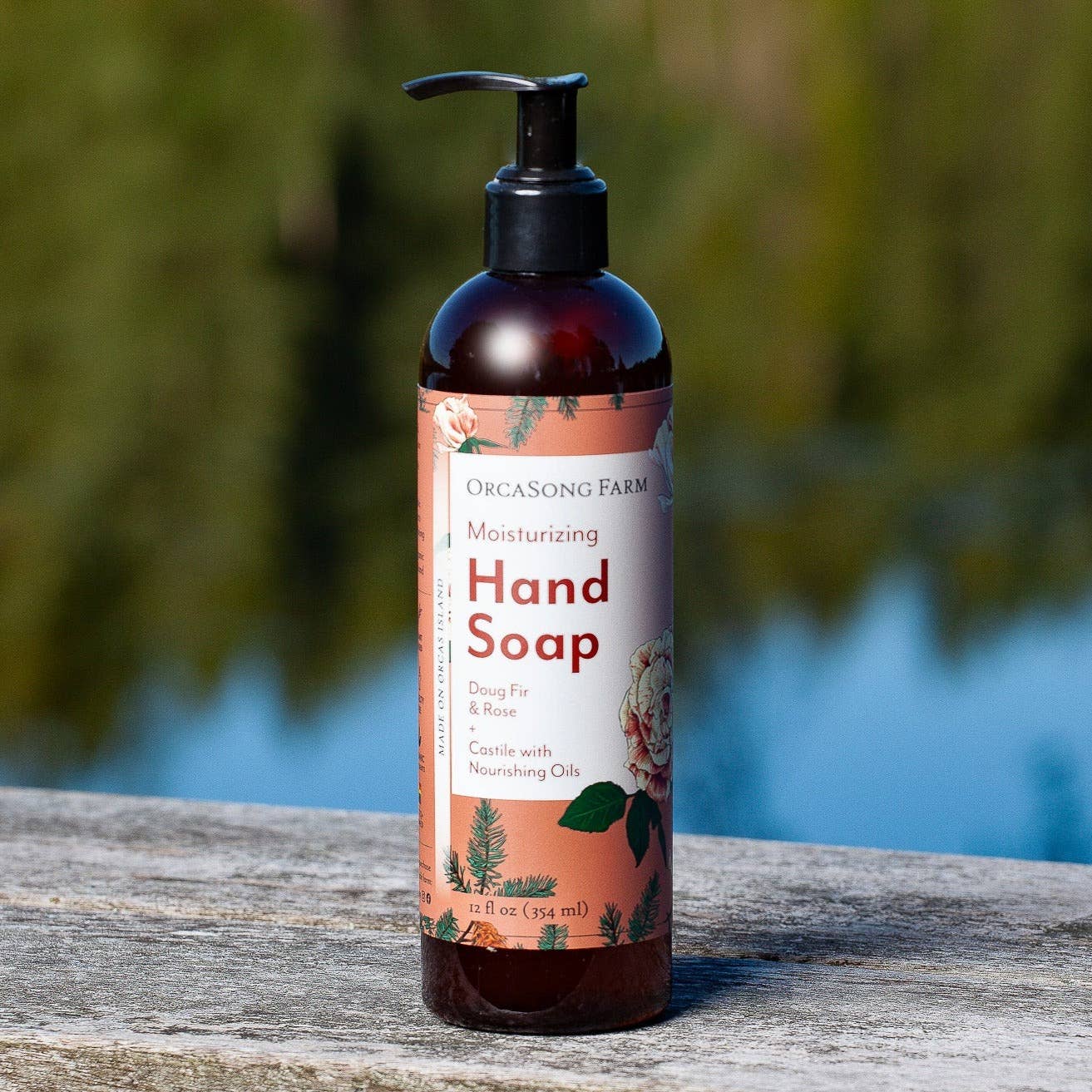 OrcaSong Farm - Doug Fir &amp; Rose Moisturizing Hand Soap 12oz