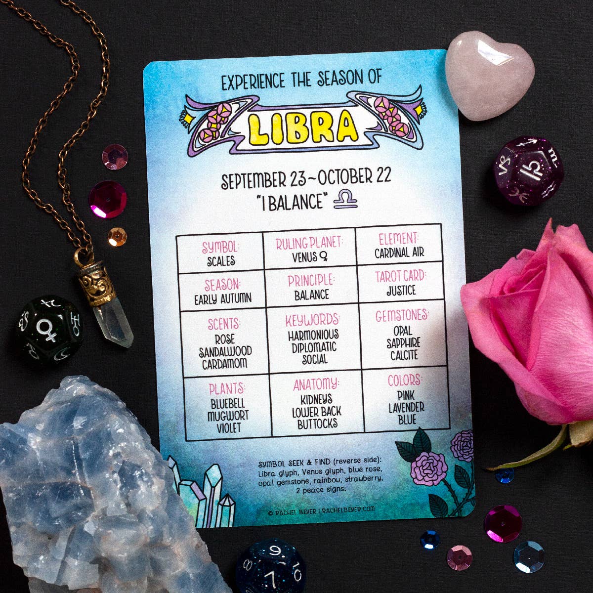 Libra Zodiac Mini Art Print