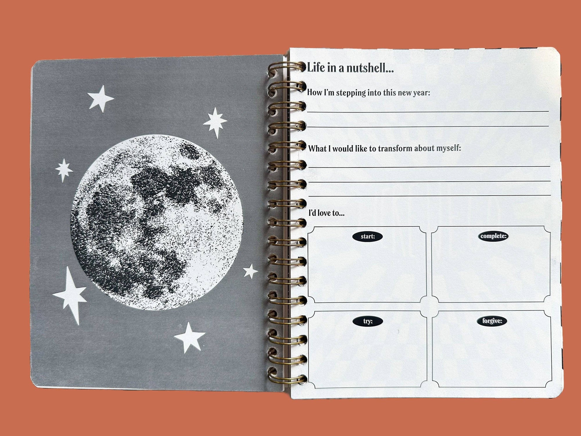 PRE-ORDER | Undated Flexible Planner, Flower Power Cover