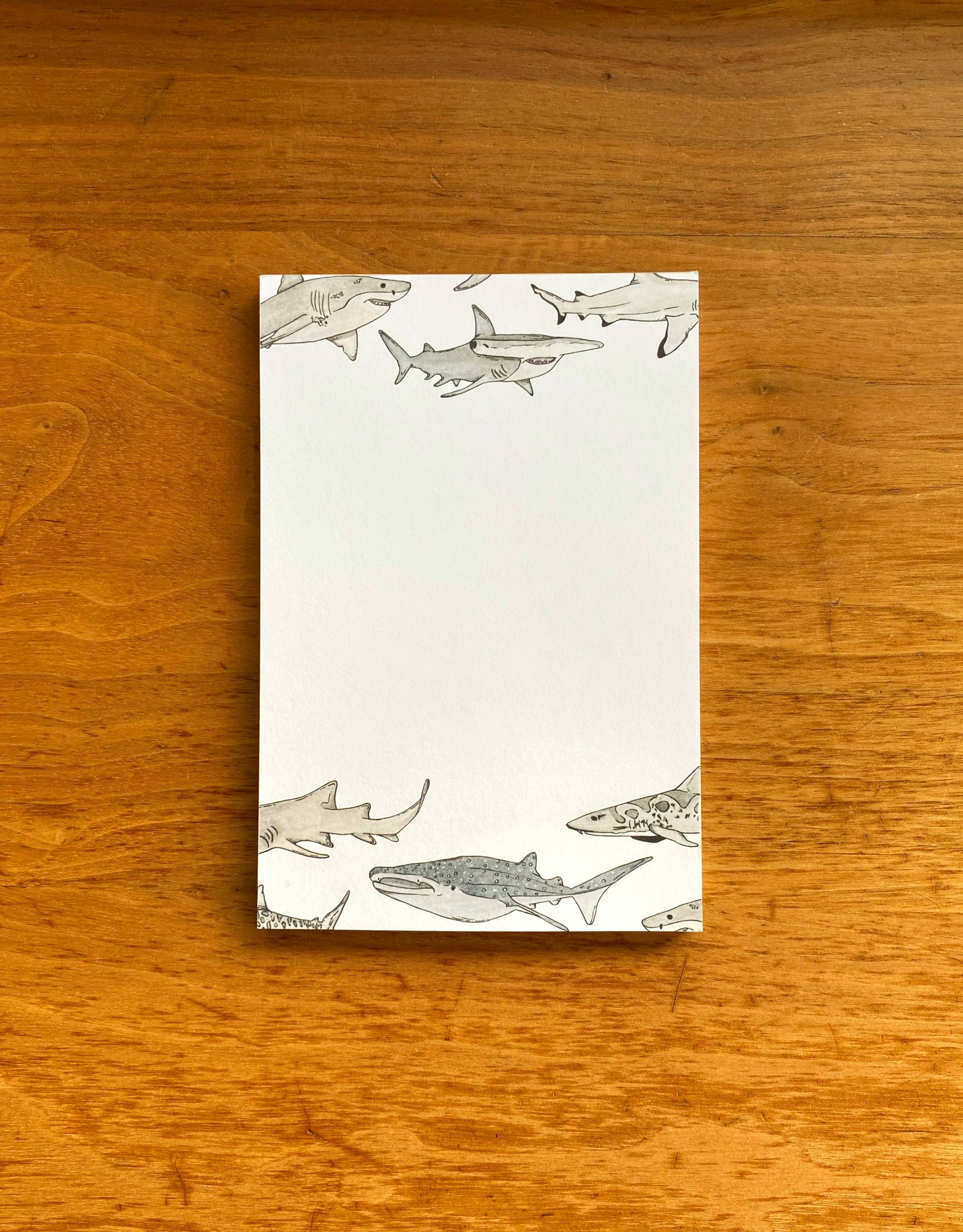 Illustrated Shark Market Notepad