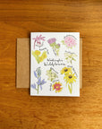 Watercolor Washington Wildflower Card