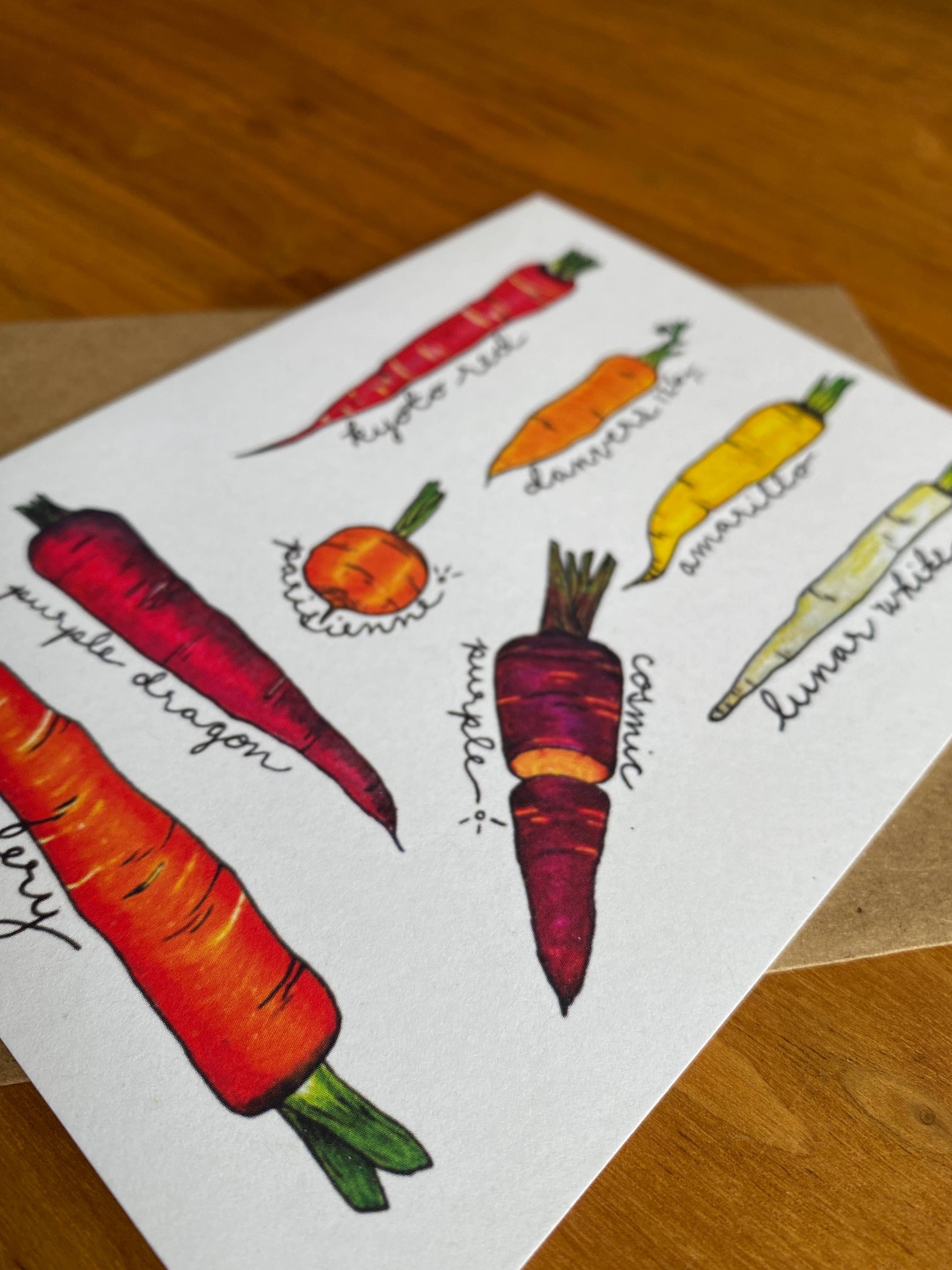 Heirloom Carrot Card