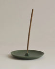 Green Ceramic Incense Holder Plate
