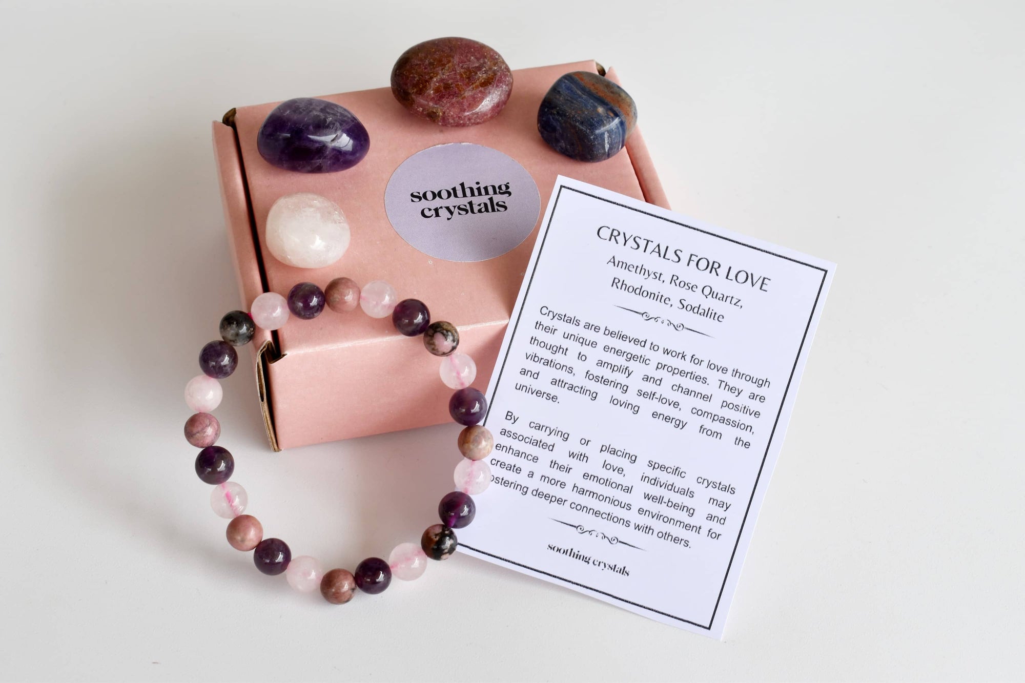 Attracting LOVE Crystal Set, Crystal Healing Love Gift Kit