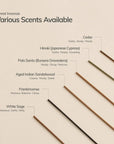 Palo Santo Incense Stick Set  – 30 Sticks with Ceramic Holder