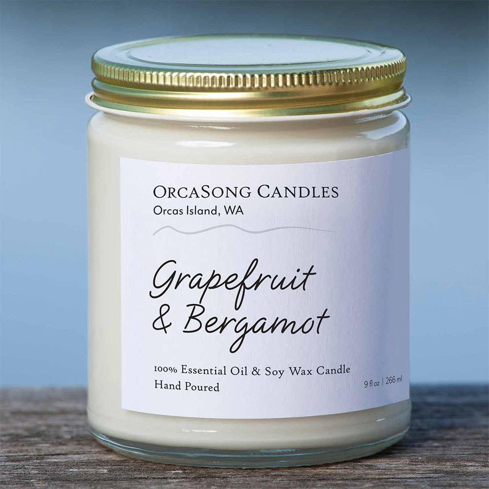 OrcaSong Farm - Grapefruit &amp; Bergamot Soy Candle