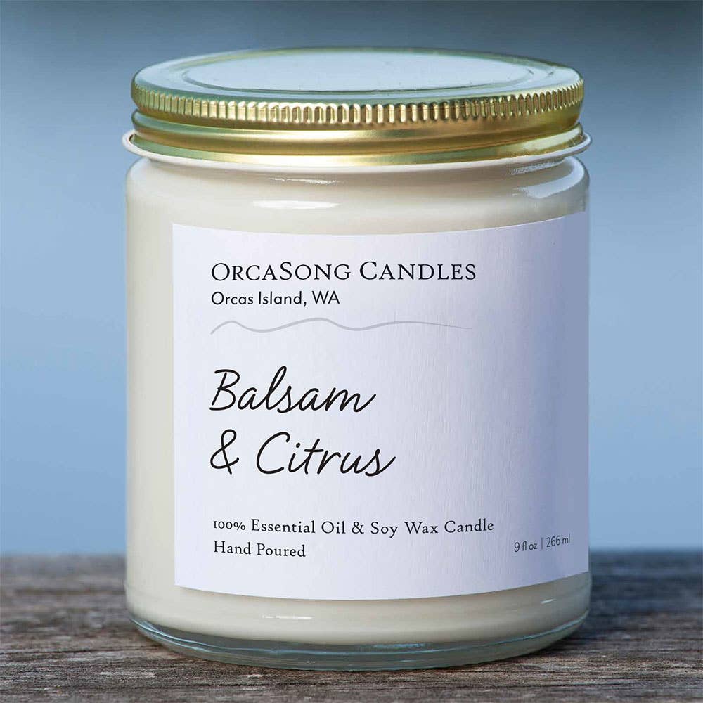 OrcaSong Farm - Balsam &amp; Citrus Soy Candle