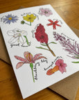Watercolor Wildflower Card