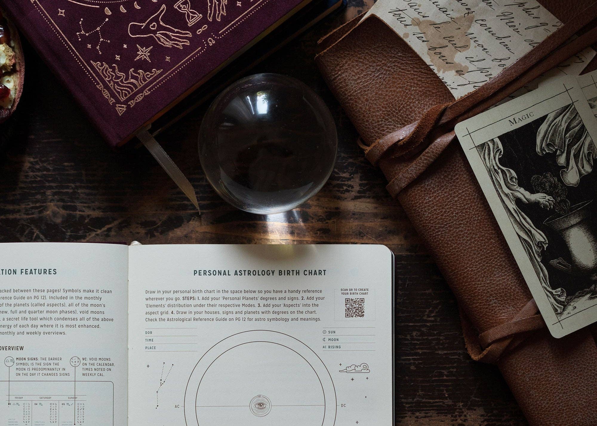 2026 Astrological Almanac &amp; Guidebook - Pomegranate Velvet