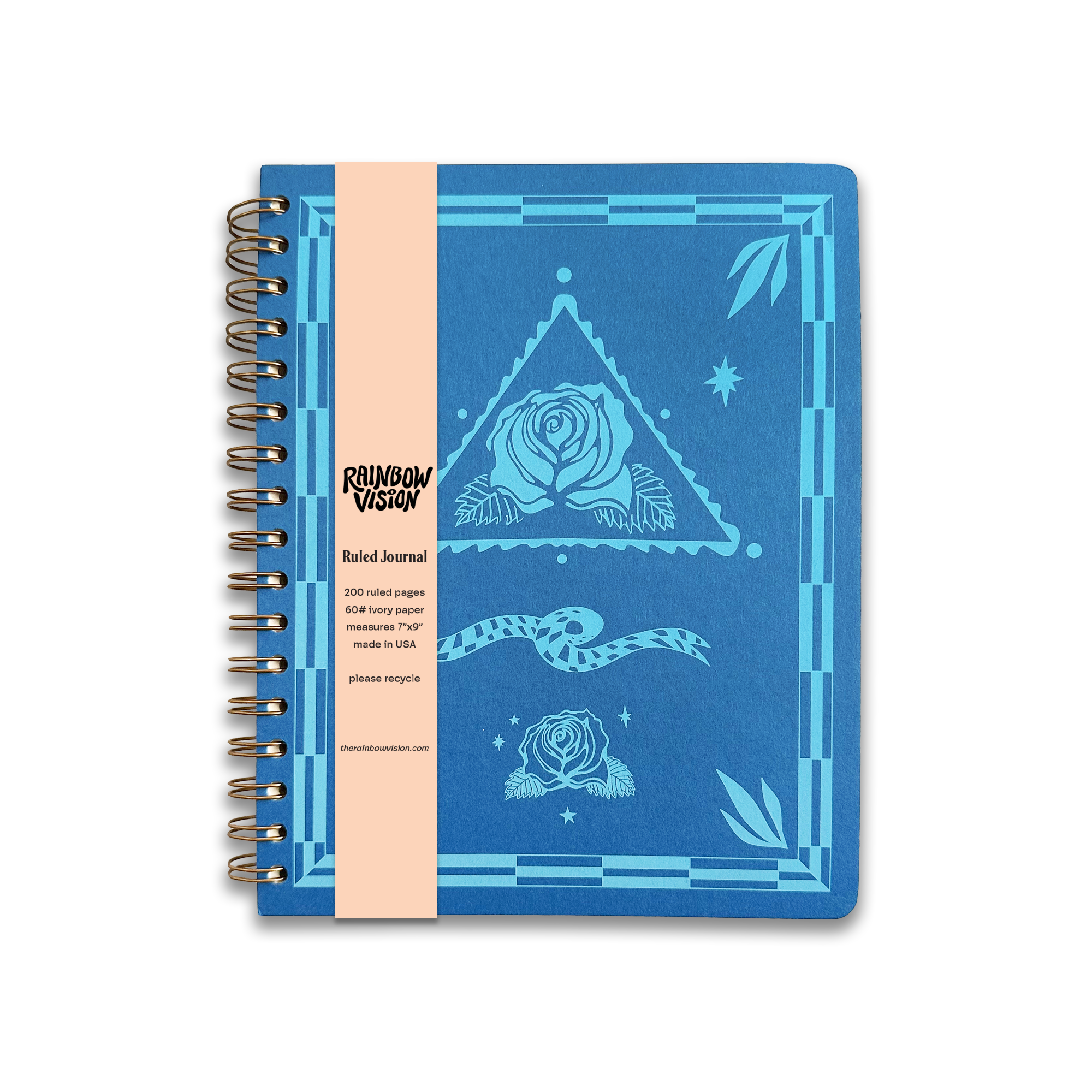 Rare Rose Journal - Blue