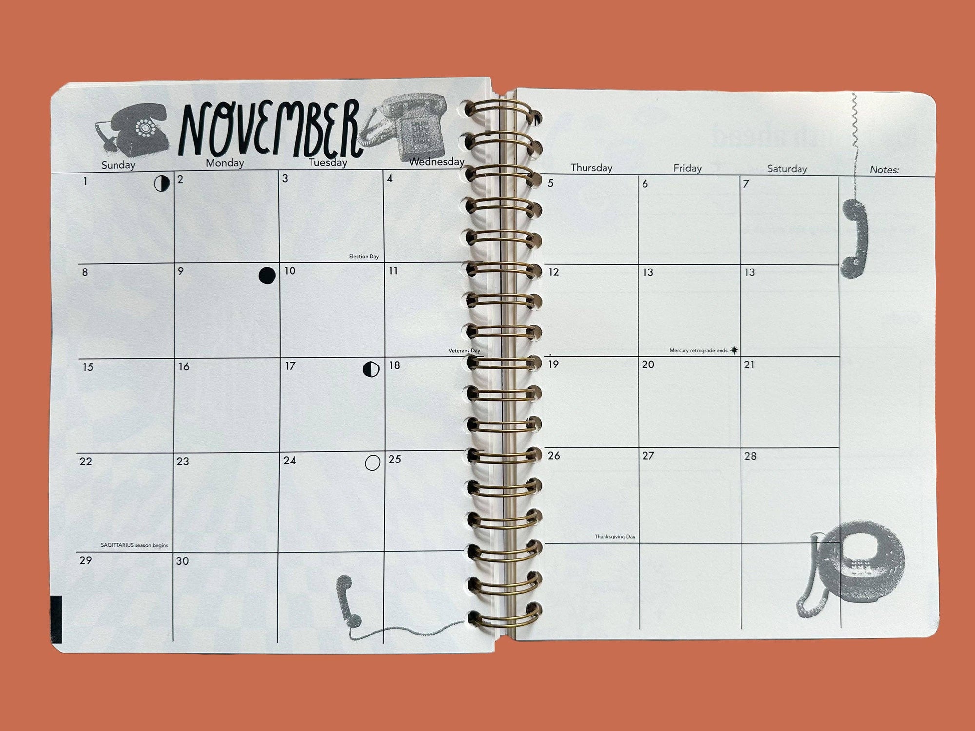 PRE-ORDER | Undated Flexible Planner, Flower Power Cover