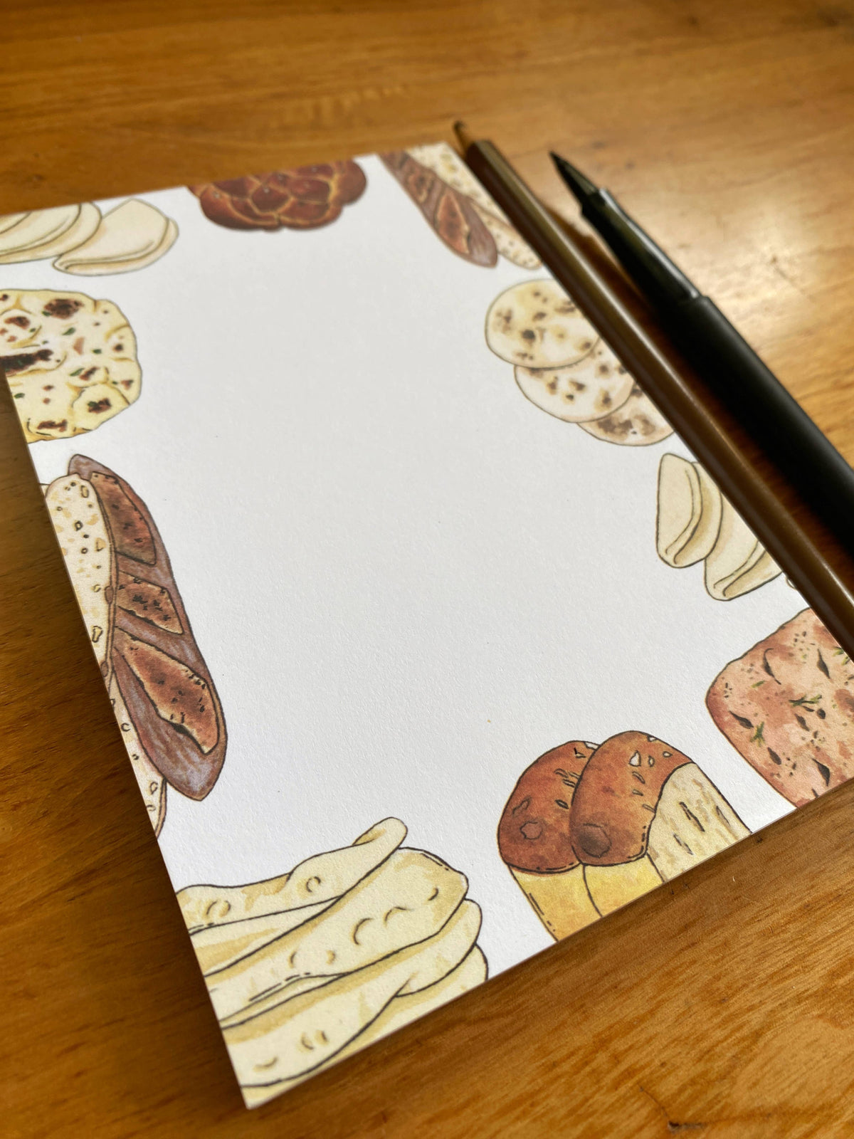 Illustrated Bread Market Notepad