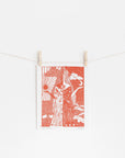 Harmonious riso print, hippy art, mother earth, boho, gaia