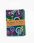 Mountain Bike Tea Towel - Teal, Pink, & Yellow