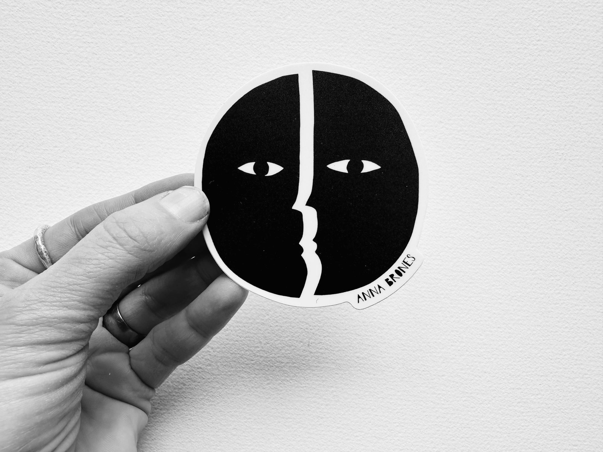 "In the Face of the Moon" Sticker