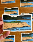 San Juan Island National Historical Park Illustrated Sticker | 3.8” x 2.25”