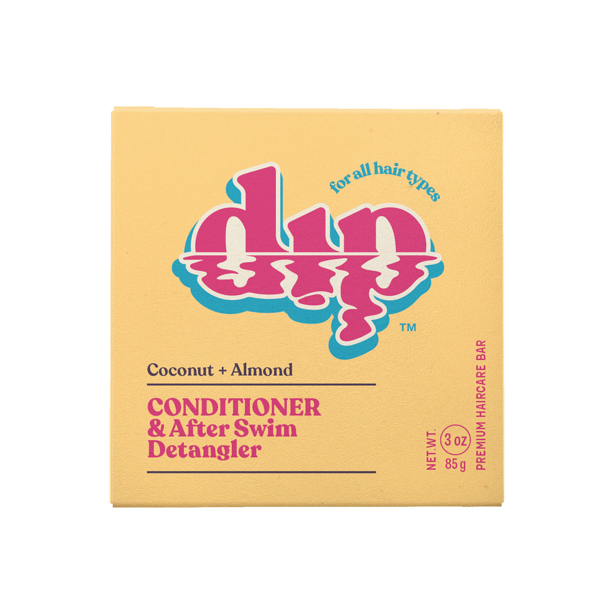 Dip Conditioner Bar and After-Swim Detangler — Coconut + Almond, 3 oz
