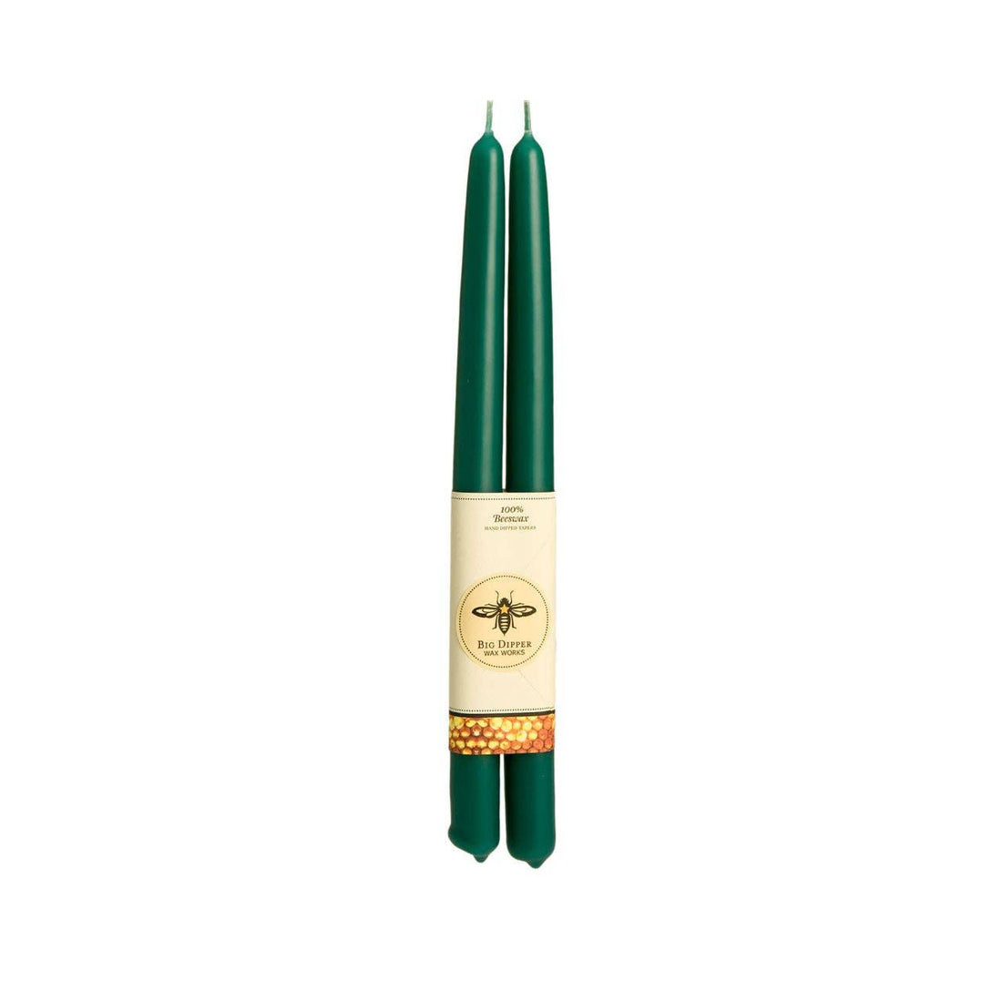 100% Pure Beeswax Tapers: Standard (12" x 7/8") / Teal