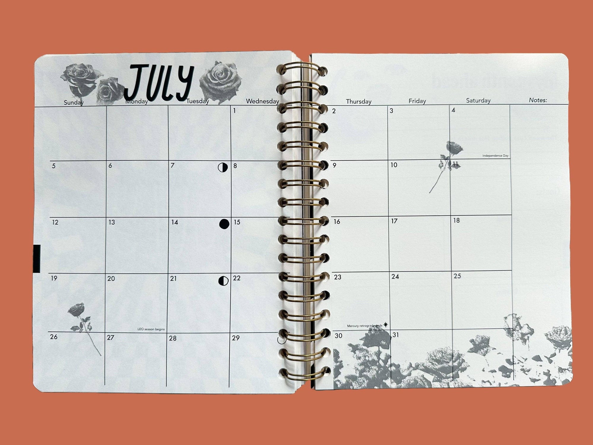 PRE-ORDER | Undated Flexible Planner, Flower Power Cover