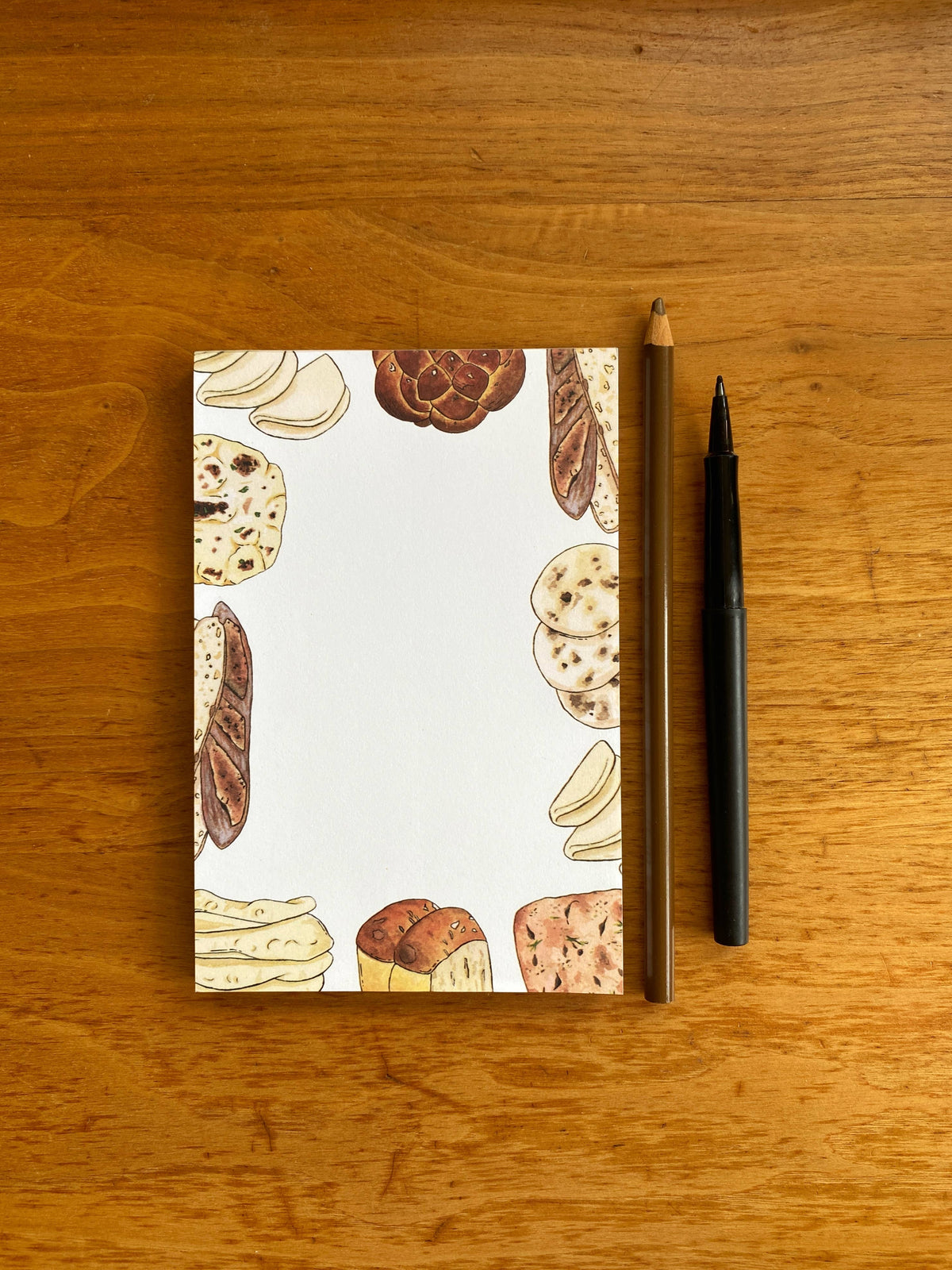 Illustrated Bread Market Notepad