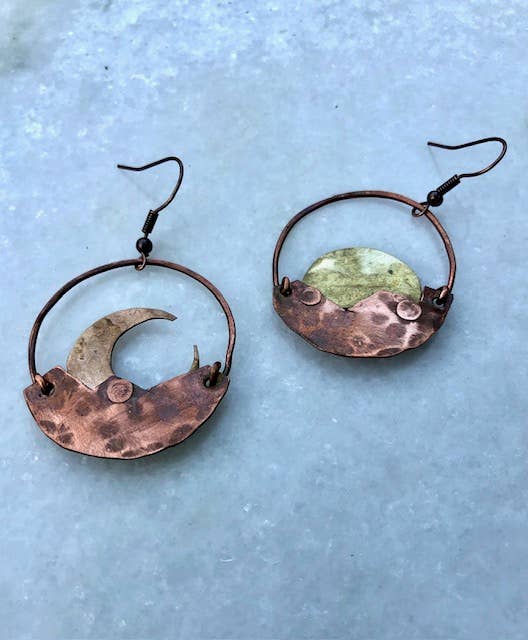 Mountain Dawn to Dusk Hoop Earrings