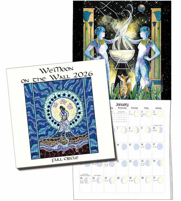 We&#39;Moon on the Wall 2026 | Astrological Moon Phase Calendar