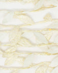 20 LED Gold Leaf Fairy Lights Battery Operated - warm white