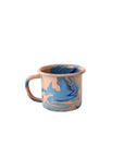 Crow Canyon Home - BORNN Multi Swirl Enamelware 12 oz Mug: Lemon Cream Swirl