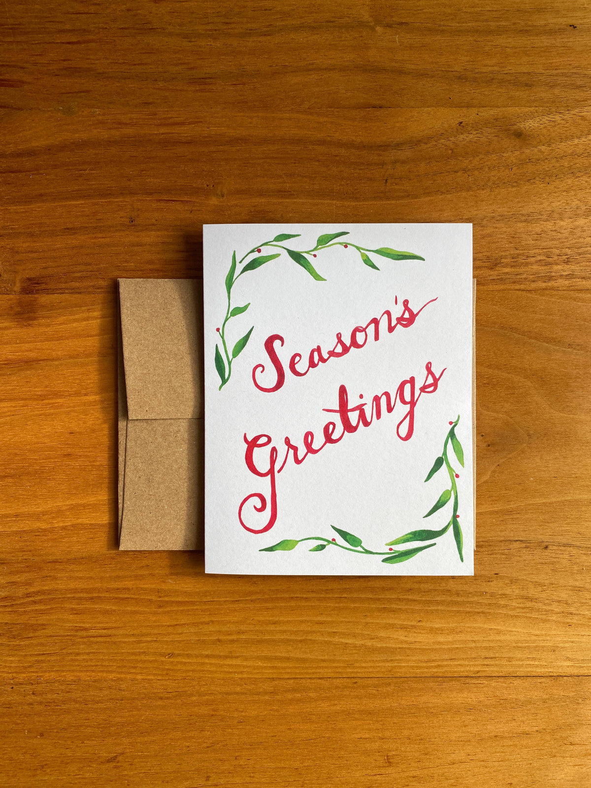 Seasons Greetings Holiday Greeting Card