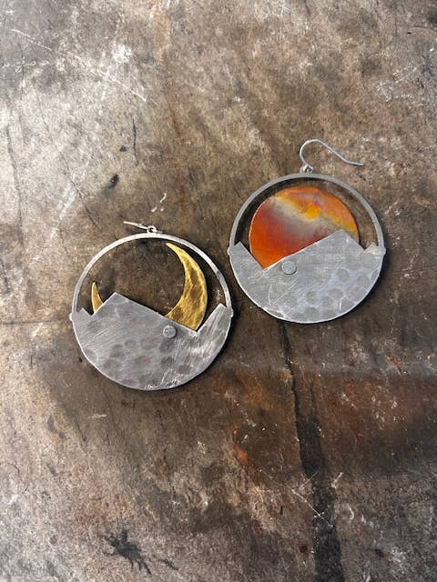 Mountain Dawn and Dusk Earrings