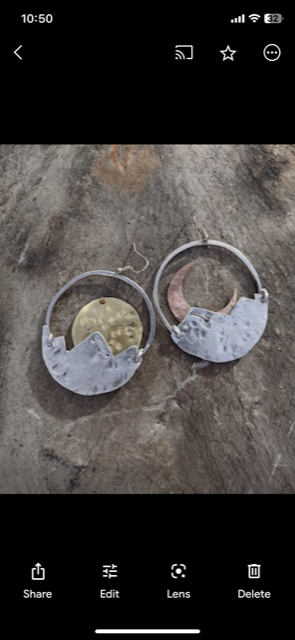 Mountain Dawn to Dusk Hoop Earrings