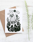 Prints by the Bay - We Dance card: Brown