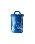 Crow Canyon Home - BORNN Multi Swirl Enamelware Medium Jar: Mint Swirl