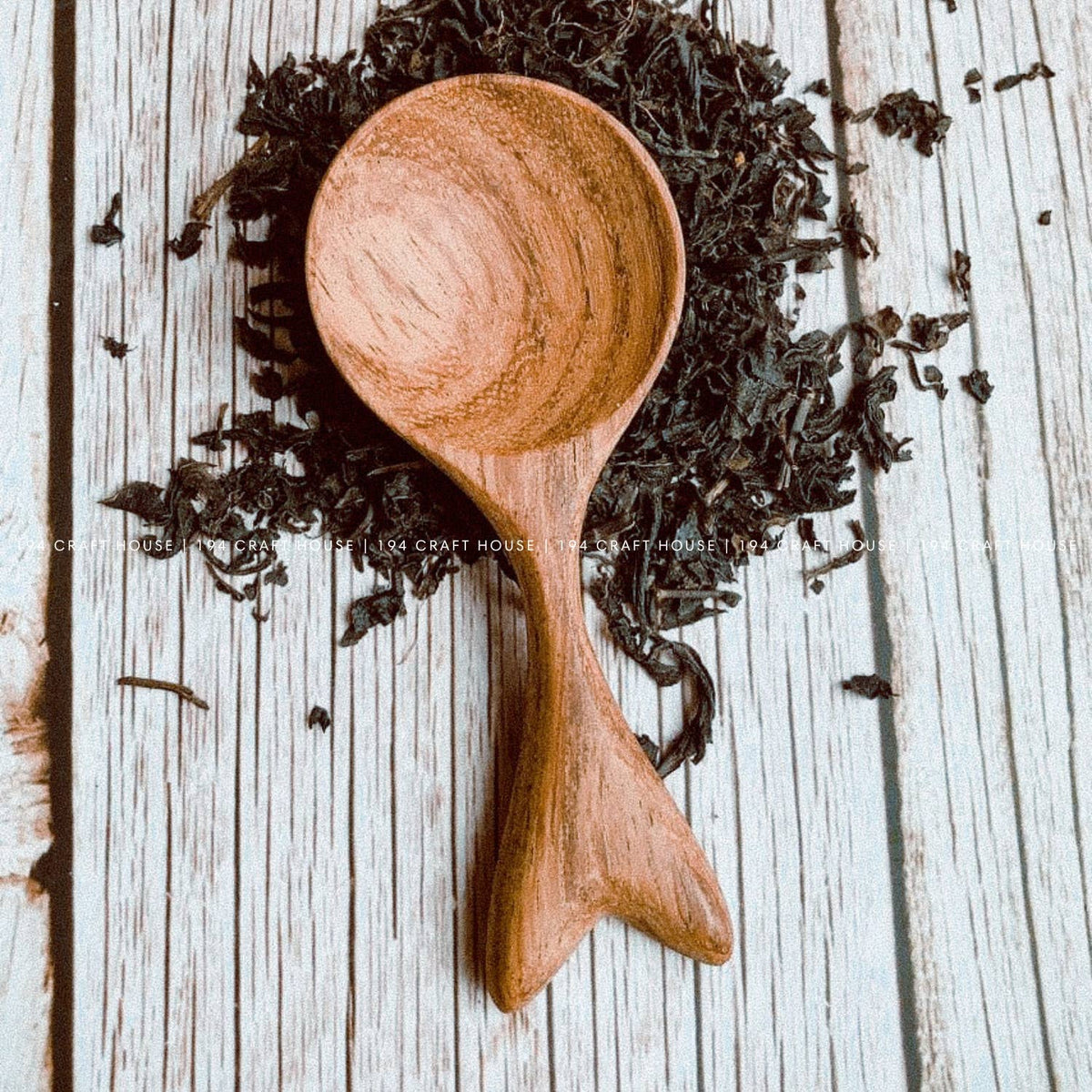 Handcarved Wooden Coffee, Tea Spoon - Measuring Spoon