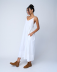Hamptons Dress - Natural White