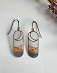 Horizon // stained glass resin earrings