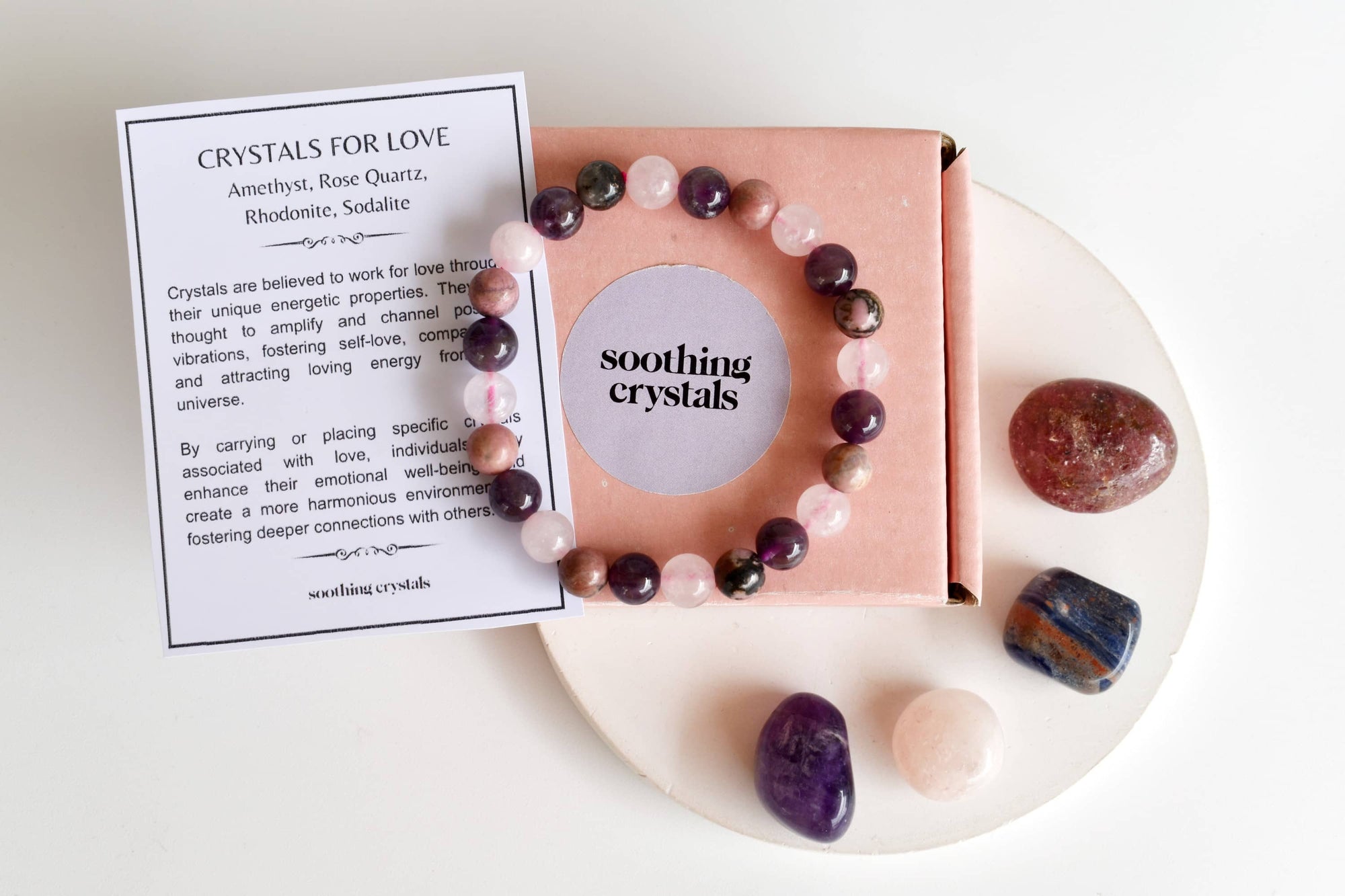 Attracting LOVE Crystal Set, Crystal Healing Love Gift Kit