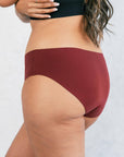 Saalt - Leakproof Seamless Brief - Super: Super / Crimson Rose / XS