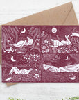 Season's Rest card, wheel of the year, moon cycle, nature