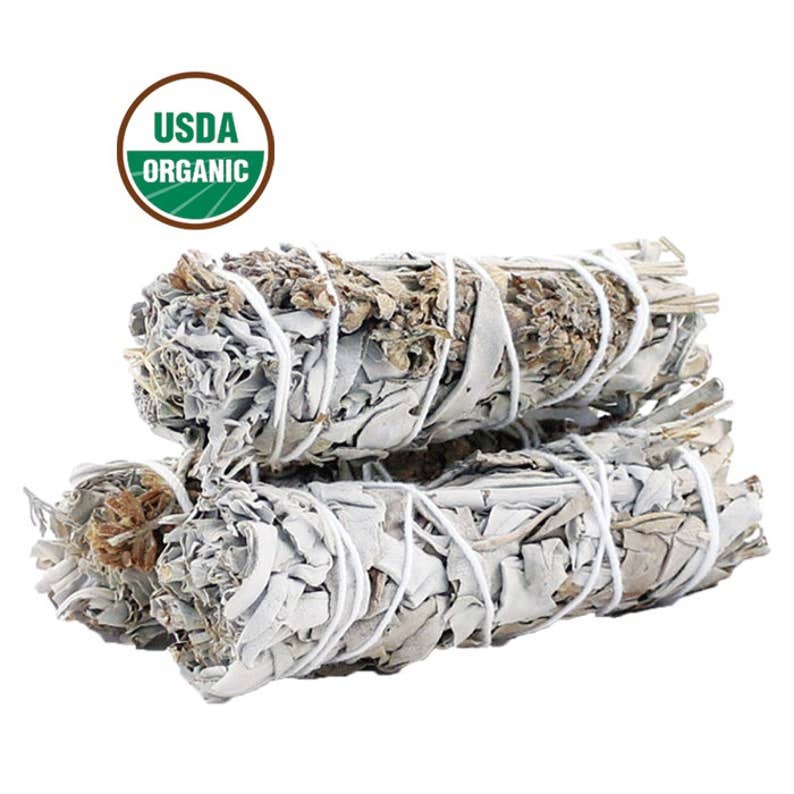 White Sage &amp; Lavender Smudge Stick (4 in.)