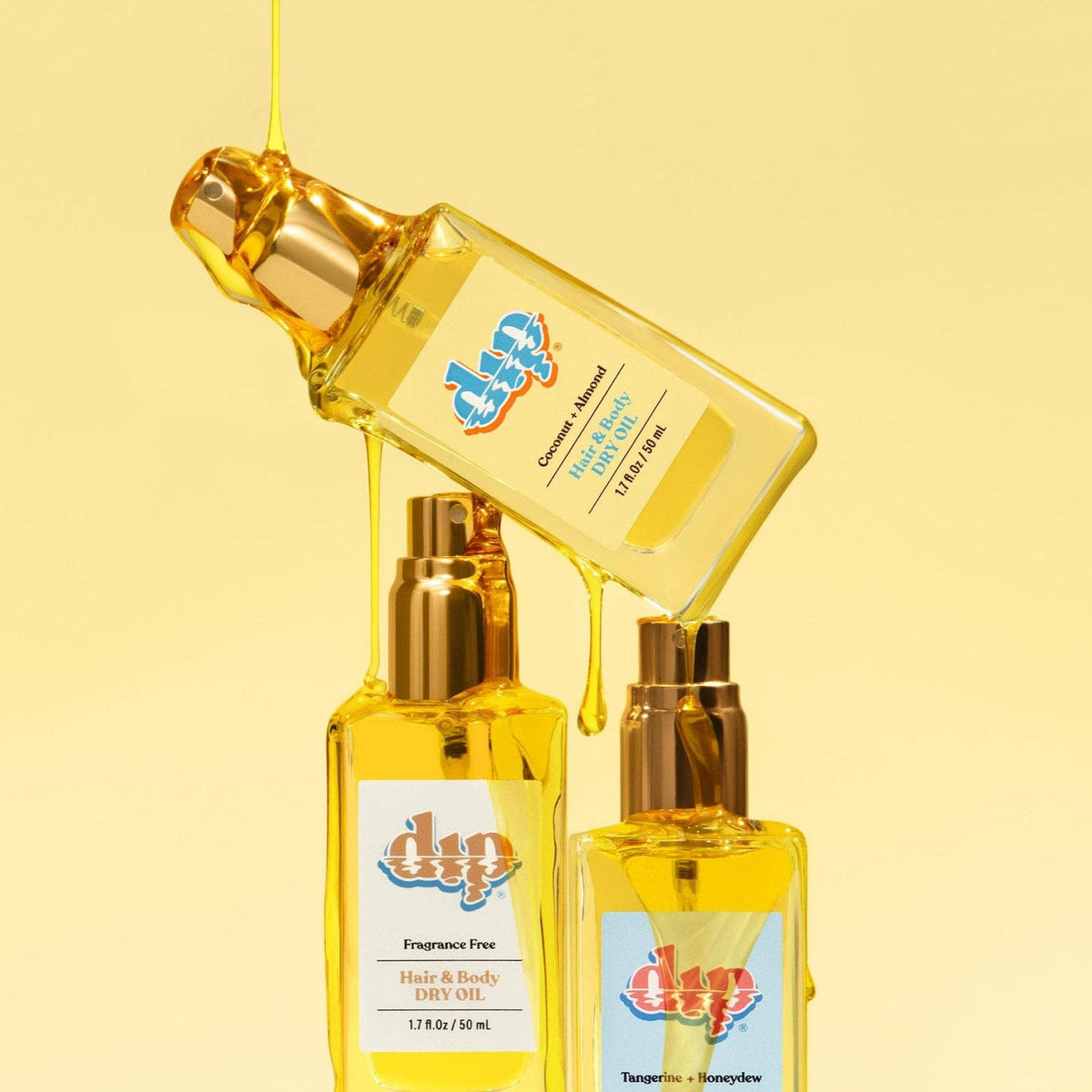 Dip Hair &amp; Body Dry Oil - Coconut &amp; Almond