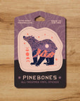 Alpine Glow Bear - Durable & Weatherproof Sticker  