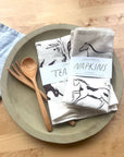 Wild Horses Linen Tea Towel - Western Kitchen Decor + Gift