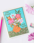 Happy Birthday Dear Friend Letterpress Card
