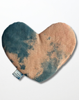 Heart Eye Pillow - Botanically Hand Dyed - Peach